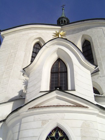 011 Kostel sv. Jana Nepomuckého na Zelené hoře, březen 2005